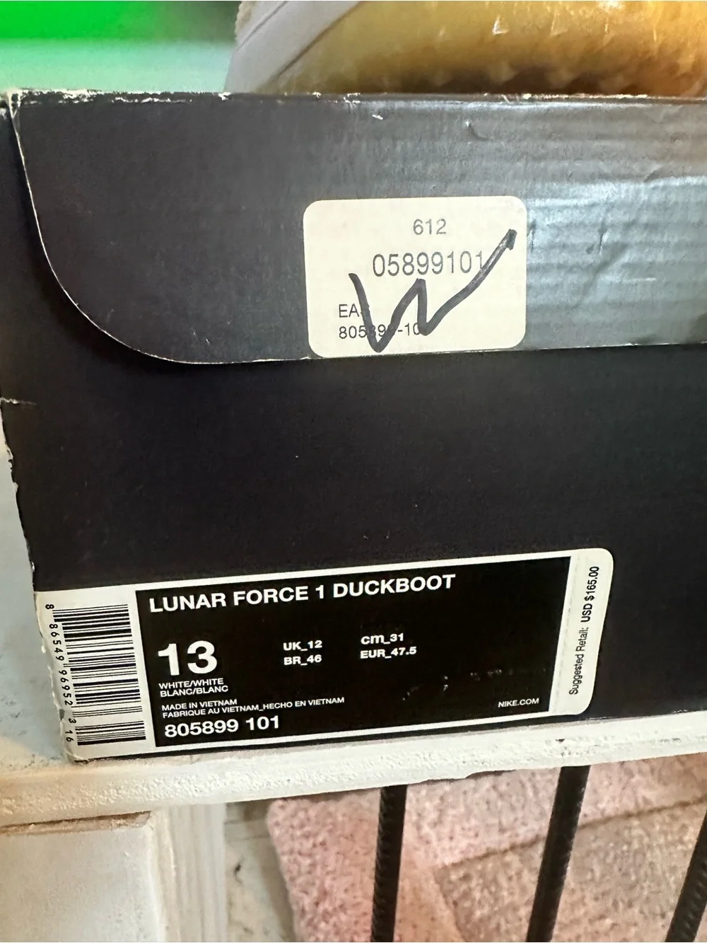 Nike Lunar Force 1 Duckboot Size 13 White